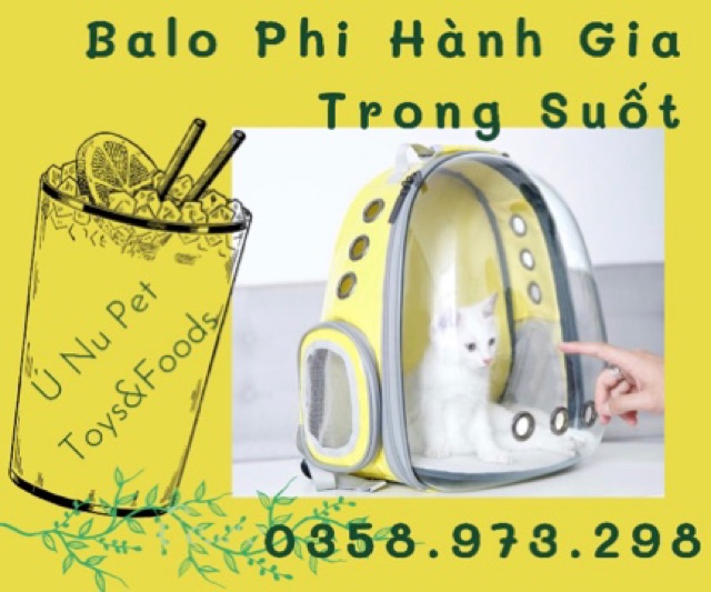 Balo phi hành gia trong suốt