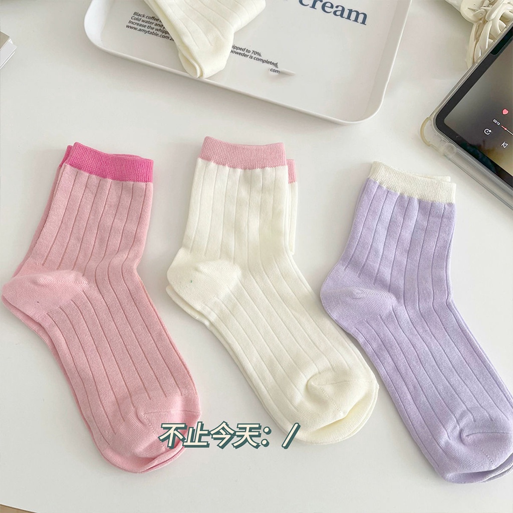 Tất gân chất dày nhiều màu sắc COCO