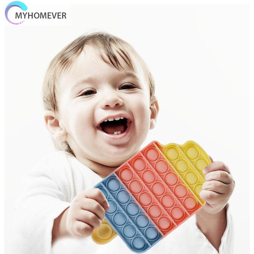 Pop It Fidget Đồ chơi Desktop Push Bubble Đồ chơis Children Adult Stress Reliever Fidget Squeeze Gift