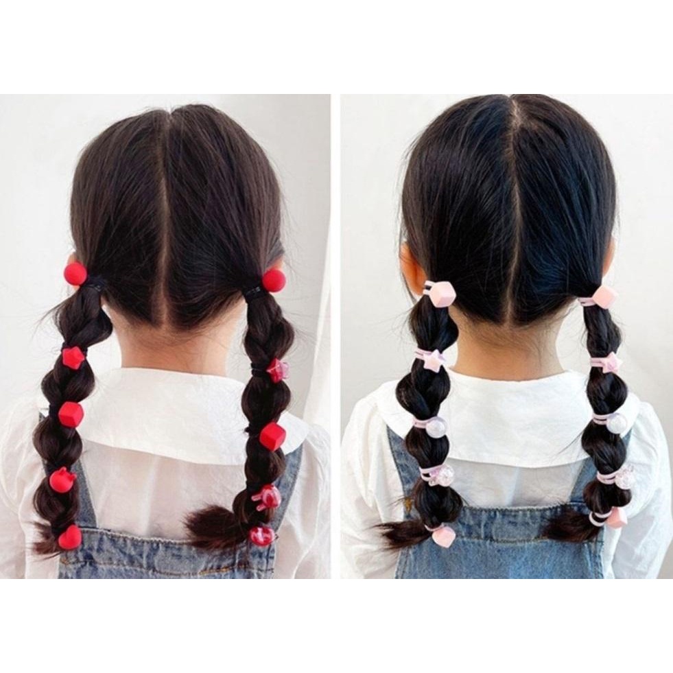 Set 13/50 Dây Buộc Tóc Có Túi Đựng - Thingkids