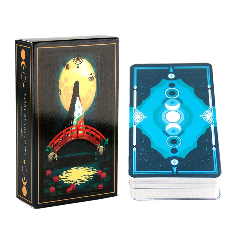 folღ Tarots of the Divine 78 Cards Deck Full English Mysterious Divination Family Party Oracle Cards Board Game