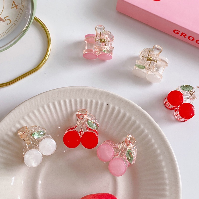 Kẹp tóc hình trái cherry dễ thương đáng yêu cho bé gái