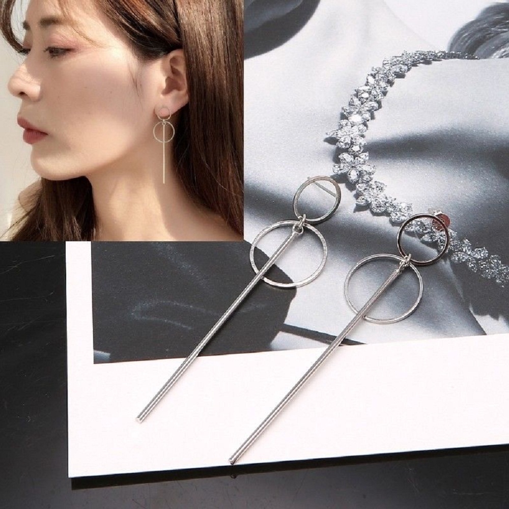 Bộng tai kiểu bằng hợp kim theo phong cách Hàn Quốc với kích thước 78mm đầy quyến rũ