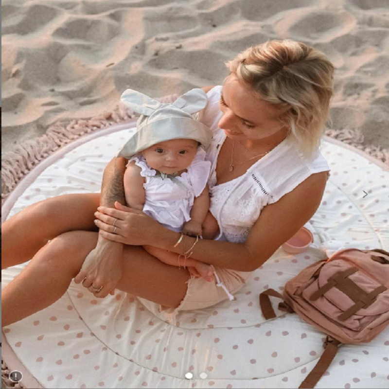 Thảm Cotton Mềm Mại Tiện Dụng Cho Bé Tập Bò