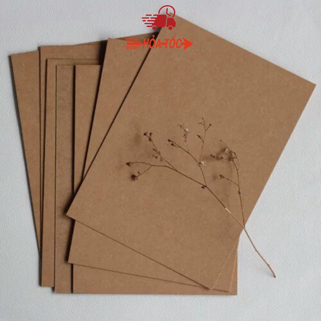 Giấy Kraft nâu  dày 350gsm - Nguyên liệu scrapbook, thiệp, lovebox