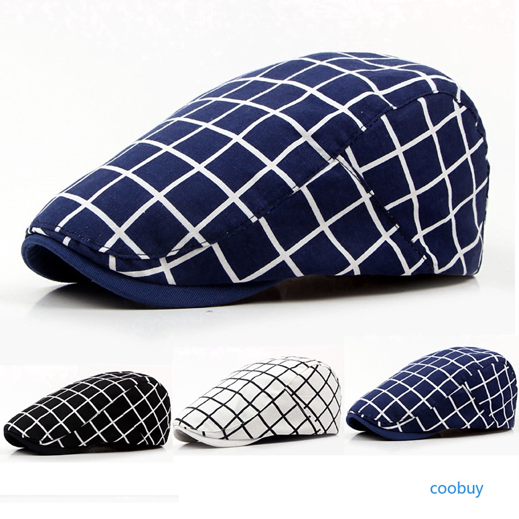 Mũ Nồi – Nón Beret Kẻ Caro Dạ Có Khuy Thiết Kế Che Tai ấm áp- Món Quà ý Nghĩa Dành Tặng Người Thân