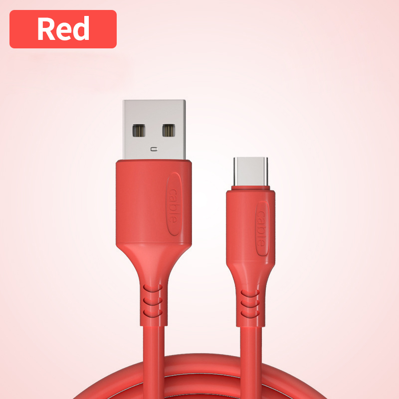 Cáp sạc nhanh Micro USB Type C bằng silicone thích hợp cho iPhone