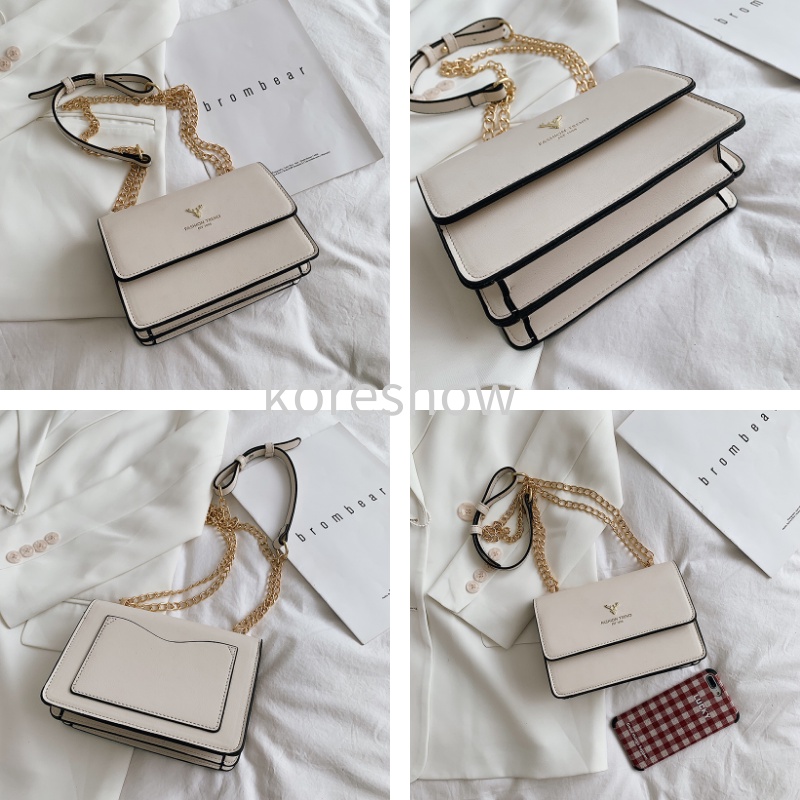 Túi Xách Nữ Đẹp Túi Đeo Chéo Da Pu Phối Dây Xích Thời Trang Hàn Quốc Trẻ Trung Cho Nữ-69