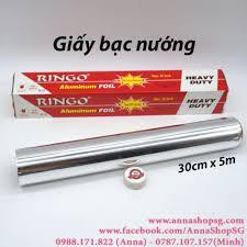 Giấy bạc nướng thức ăn, màng nhôm nướng thịt, bảo quản thực phẩm, cá BBQ