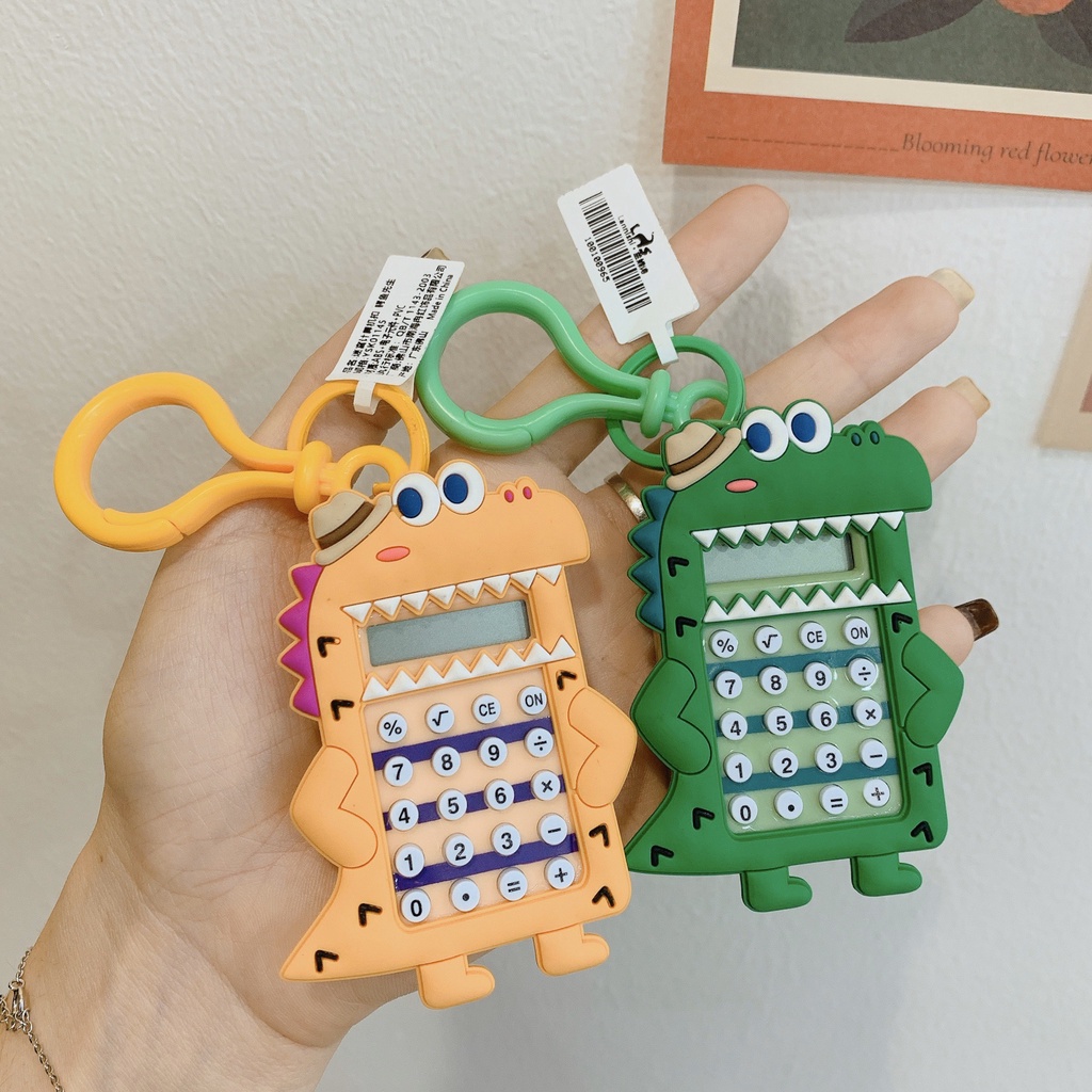Móc khóa máy tính bỏ túi hình hoạt hình dễ thương