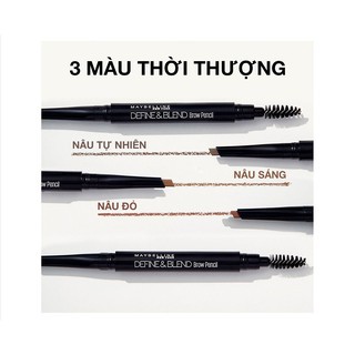 Chì Kẻ Mày 2 Đầu sắc nét tự nhiên Maybelline New York Define & Blend Brow Pencil 0.16g