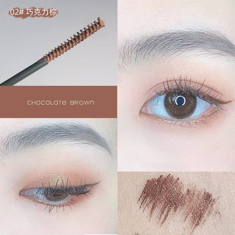 [Hàng mới về] Mascara siêu mịn chống thấm nước không nhòe màu đen/nâu thời trang