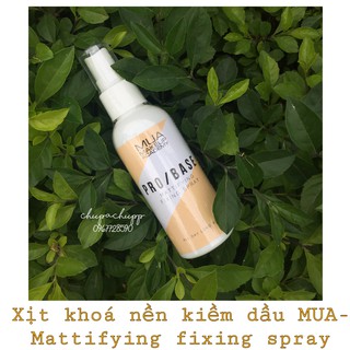 Xịt Khoáng Khoá Nền Makeup MUA Pro Base Fixing Spray Mattifying