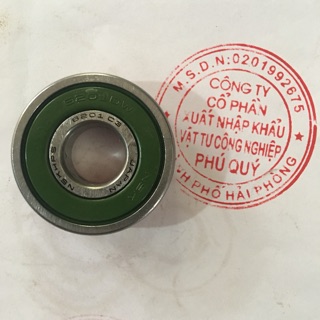 Bộ 10 vòng bi NSK 6201 DW nắp xanh, rế nhựa .