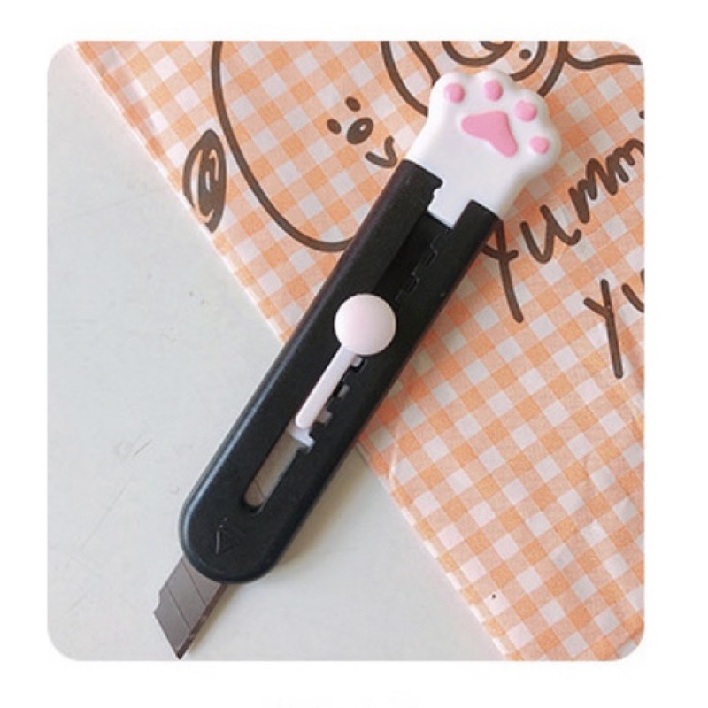 Dao rọc giấy hình chân mèo/Dao cắt giấy chuyên dùng cắt tỉa washi, sticker phụ kiện trang trí bullet journal Tẻn Tẻn