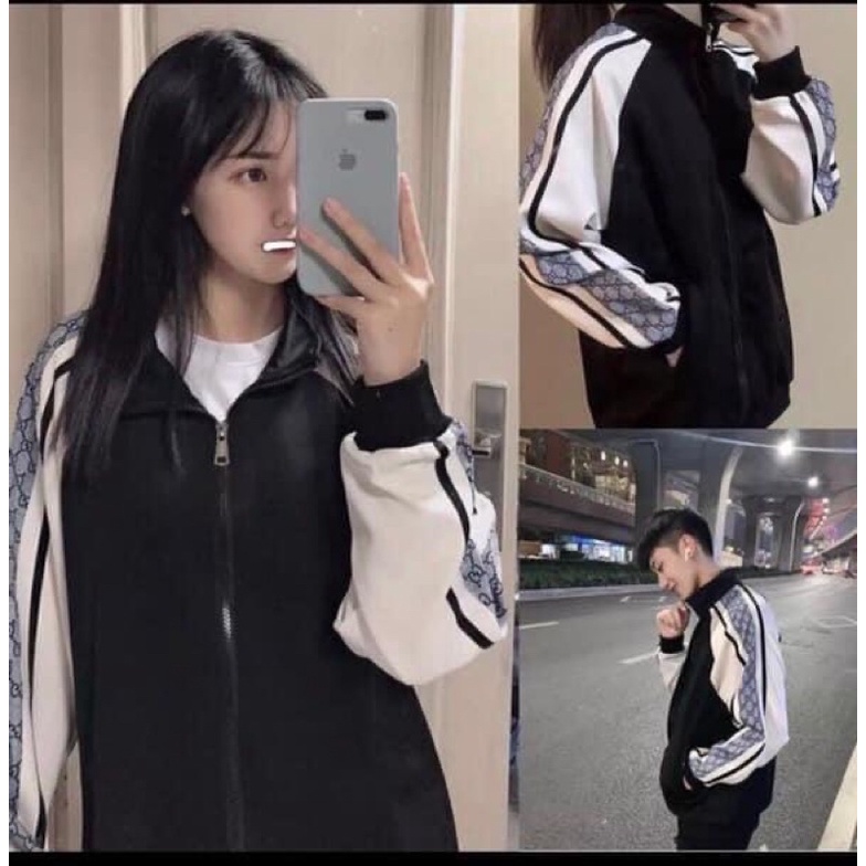 [Xả Kho Áo LỖI] Áo Khoác Gió Jacket Bomber Nam Nữ Form Rộng Dù Phối Tay Siêu Chất - G