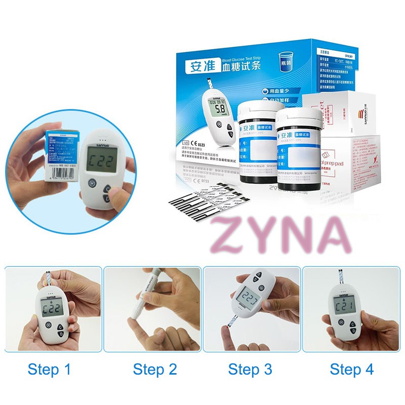 Ready Stock Blood Glucose Meter Monitoring System Machine Tester Portable Test Sugar Diabetes &VN