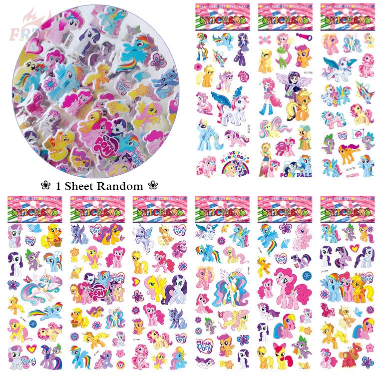 Miếng dán trang trí hình ngựa một sừng dễ thương