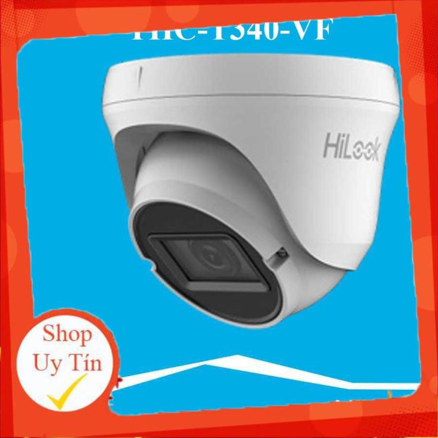 Camera Dome HD-TVI hồng ngoại 4.0 Megapixel HILOOK THC-T340-VF thay đổi tiêu cự - Hàng chính hãng