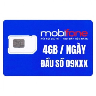Sim 4g mobifone c90n 4gb/ngày đầu số 09x