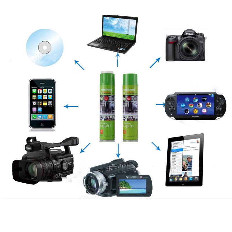 Chai xịt bọt tuyết HANDBOSS tẩy rửa đa năng  | chai vệ sinh laptop/ô tô/ đồ gia dụng