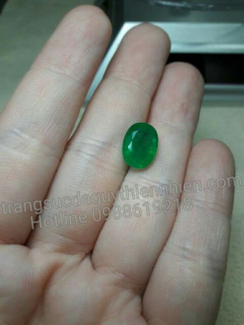 Ngọc lục bảo Emerald thiên nhiên màu xanh tuyệt đẹp! (kèm giấy giám định PNJ/SBJ/SJC theo yêu cầu)
Trọng lượng 3.6ct