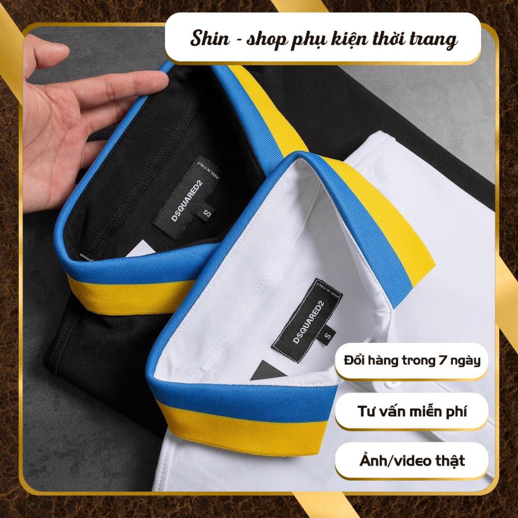Áo thun POLO nam cổ bẻ phối màu basic vải cá sấu Cotton trẻ trung 2 màu cá tính  - Shin Shop | BigBuy360 - bigbuy360.vn