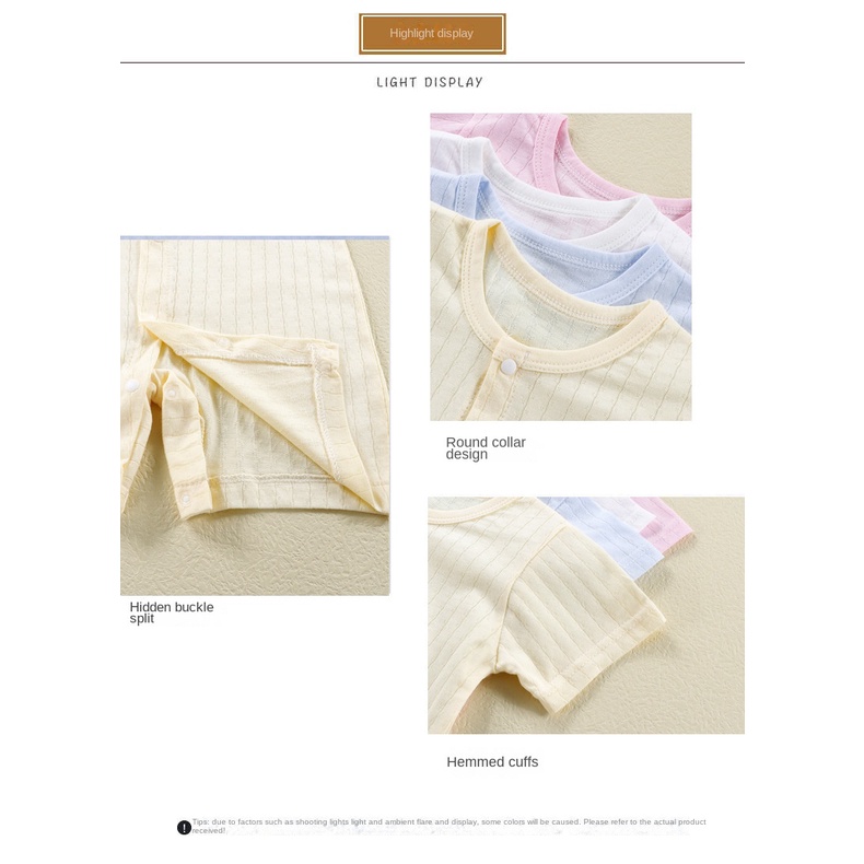 Bộ Áo Liền Quần Cotton In Họa Tiết Hoạt Hình Dễ Thương Cho Bé Trai Và Gái 0-24 Tháng Tuổi