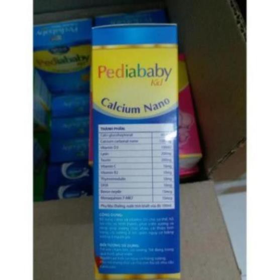 Pediababy calcium nano bổ sung canxi, phát triển chiều cao 20 ống