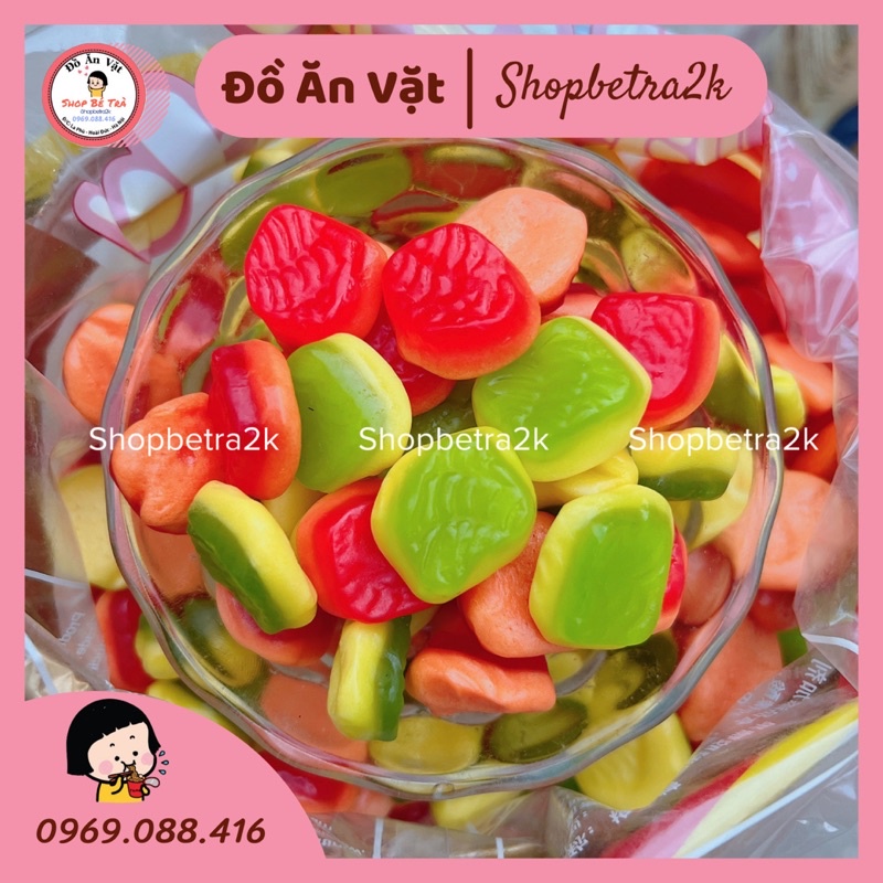 Kẹo chip dẻo trái cây các hình cute |100gr|