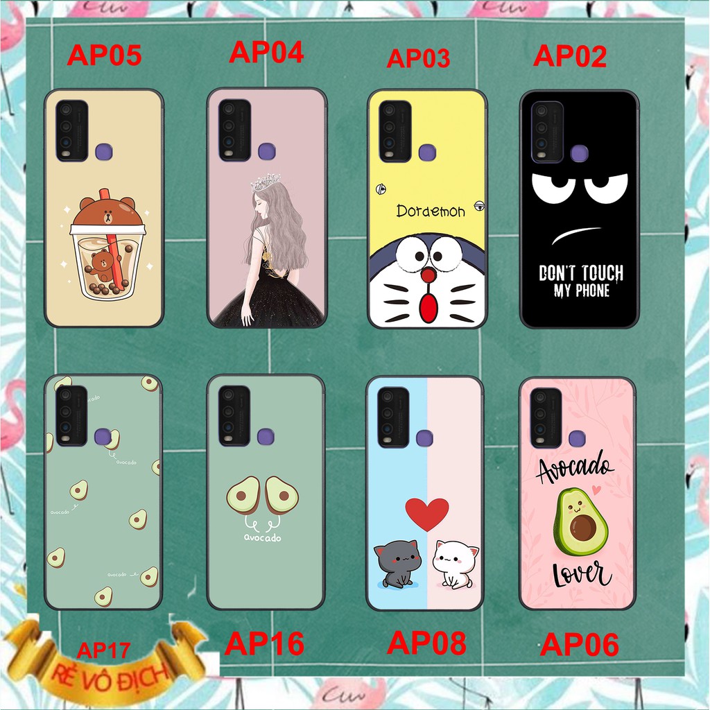 Ốp điện thoại Vivo Y50 -Vivo Y30 in hình quả bơ cute đẹp