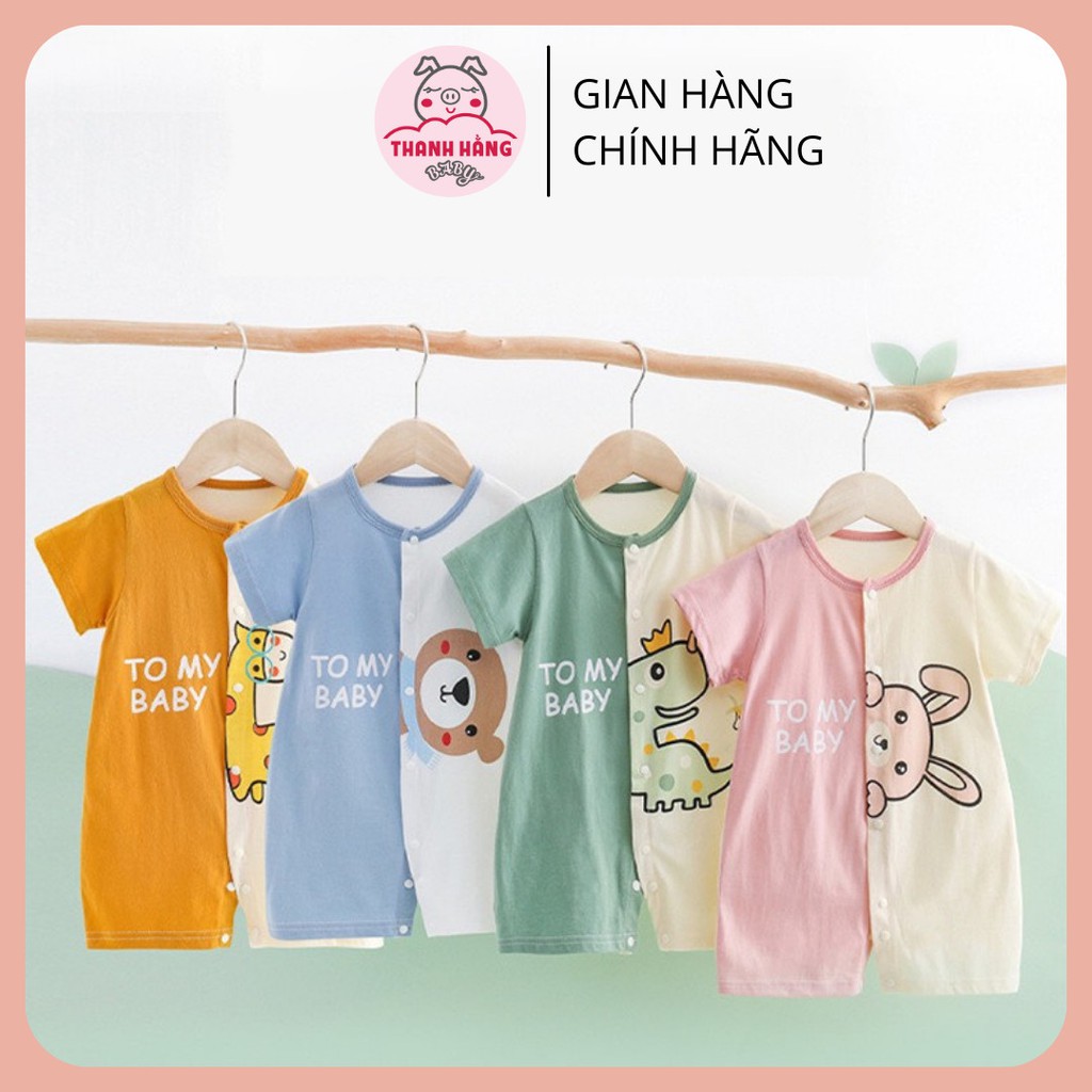 Body Cho Bé Hình Thú Ngộ Nghĩnh, Body Bé Trai Bé Gái Cực Xinh Cotton Dành Cho Hè Thanh Hằng Baby 5 Đến 13 Kg