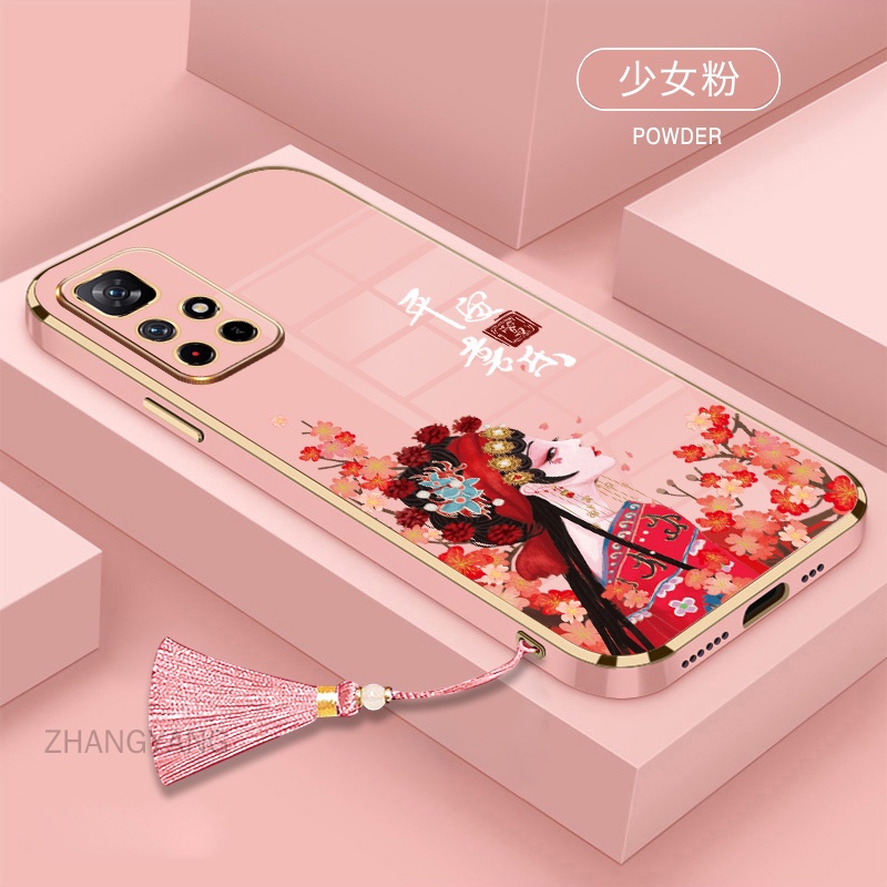 Ốp Điện Thoại TPU Silicon Mềm Viền Thẳng Có Dây Đeo Cho Redmi 10 Redmi 9 Redmi 8 Redmi 7 Redmi 8a