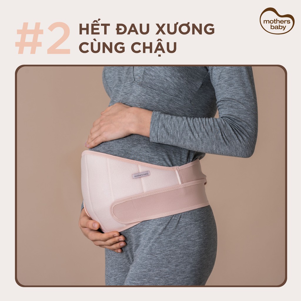 Đai Đỡ Bụng Bầu Chính Hãng-Đai Đỡ Bụng Bầu 2 Trong 1 Cho Mẹ Bầu Và Sau Sinh Thương Hiệu Mothersbaby Hàn quốc