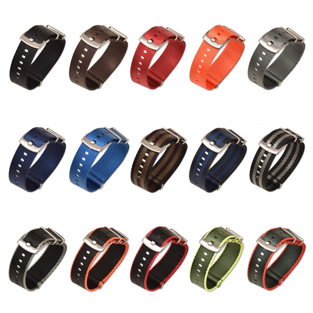 Dây Đeo Đồng Hồ Thể Thao Bằng Vải Bố Nilon 18mm 20mm 22mm Dành Cho Omega Seiko