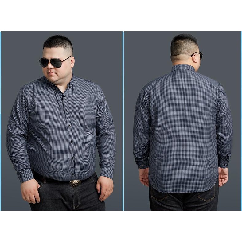 Áo Sơ Mi Nam Tay Dài Sọc Caro Size Lớn 60-175KG
