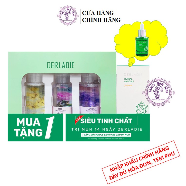 Siêu Tinh Chất Tràm Trà Giảm Mụn Sau 14 Ngày Derladie Herbal Ampoule For Blemish 30ml | BigBuy360 - bigbuy360.vn