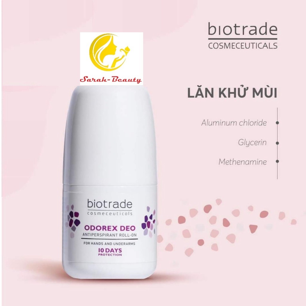 [CHÍNH HÃNG] Lăn khử mùi Odorex Deo Biotrade ngăn ngừa mồ hôi, hương thơm dễ chịu dạng xịt