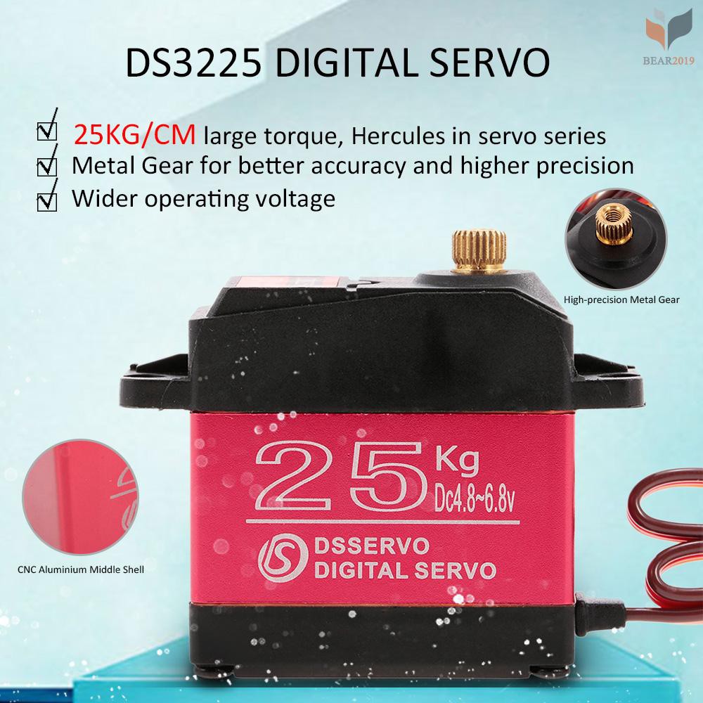 Động Cơ Servo Kỹ Thuật Số Chống Nước Cho Xe Hơi Điều Khiển Từ Xa Traxxas Hsp Ai-Dservo Ds325 25kg