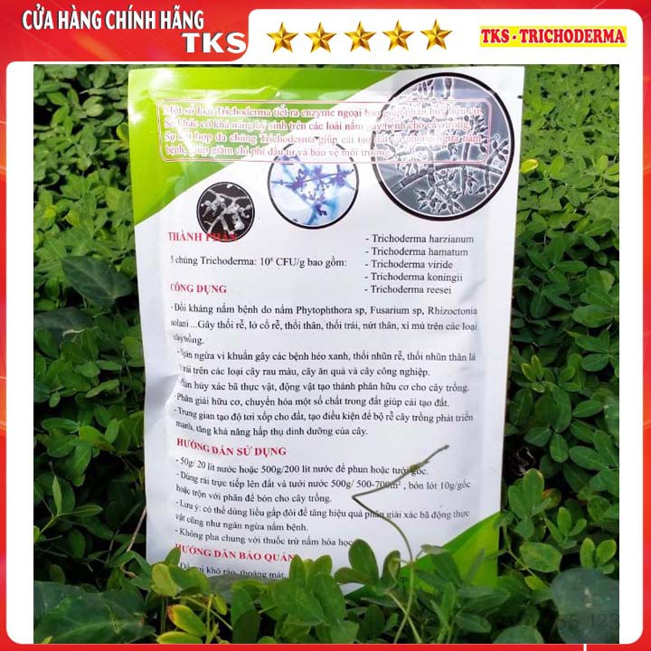 NẤM TRICHODERMA 5sp: Ủ Phân Hữu cơ, Phòng Trừ Nấm Bệnh - Gói 500gr Hòa Tan