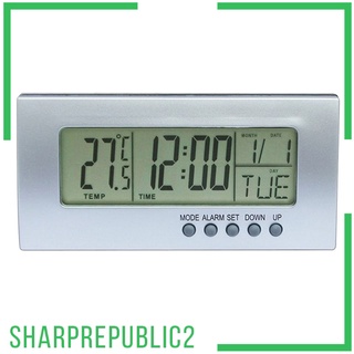 Multifunctional Desktop Clock LED Electronic Alarm Clock Temperature Meter