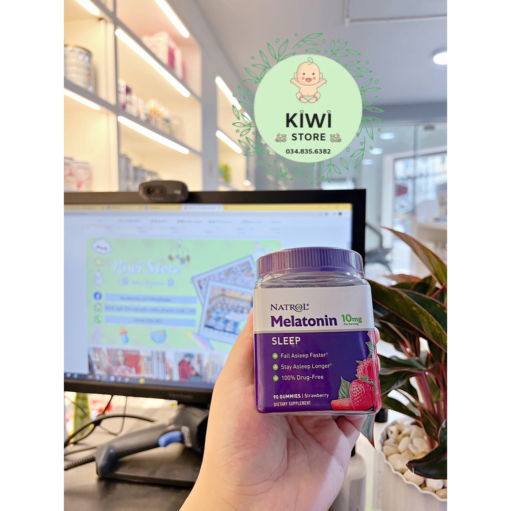 Kẹo dẻo ngủ ngon, hỗ trợ giấc ngủ Natrol Melatonin Mỹ 10mg - 90 viên