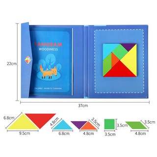 Đồ Chơi - Bộ Từ Tangram Puzzle Ghép Montessori Đồ Chơi Giáo Dục Cho Trẻ Em