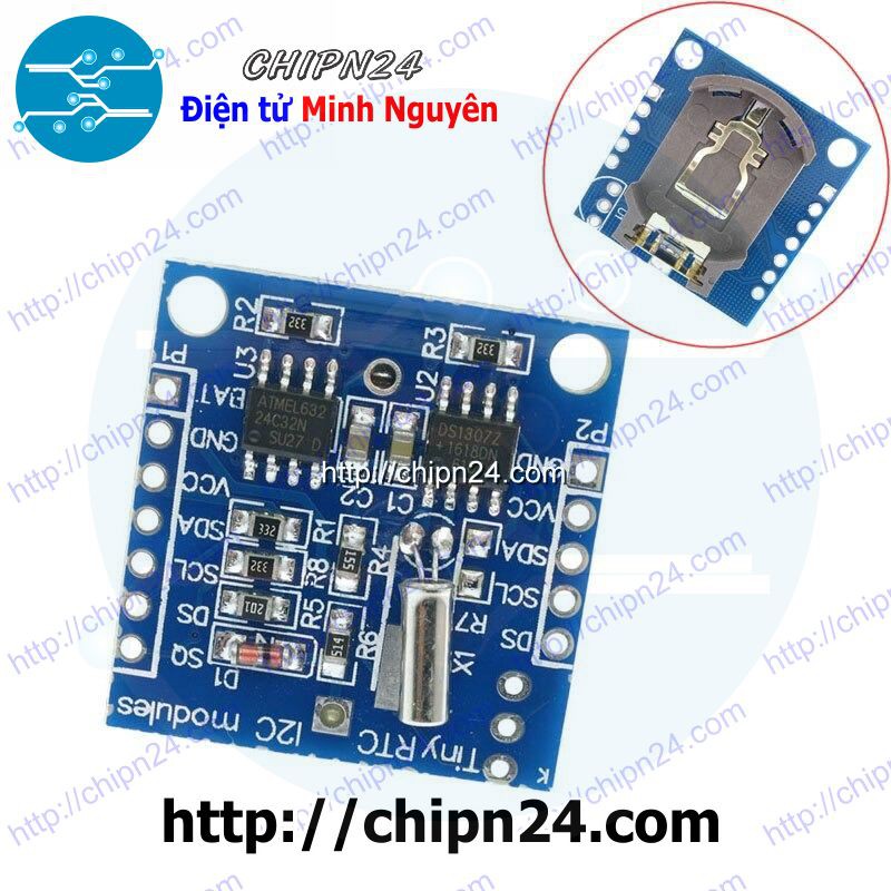 [1 CÁI] (E90) Module RTC Thời gian thực DS1307, 24C32