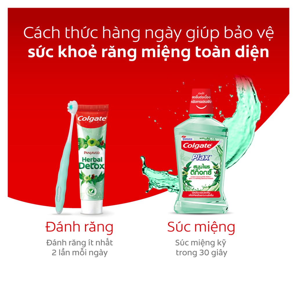 [Mã FMCGCOL giảm 8% đơn 250K] Bộ 2 kem đánh răng Colgate thảo mộc thiên nhiên Herbal Detox 120g/tuýp