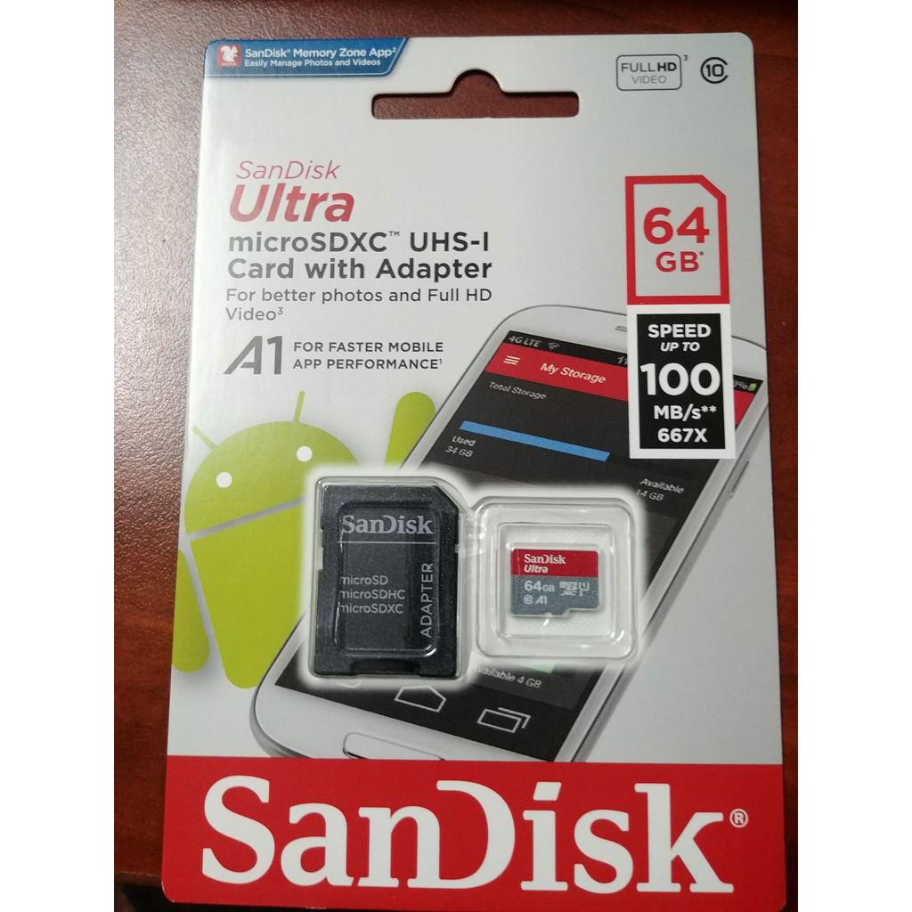 Thẻ Nhớ MicroSDHC SanDisk Ultra 64GB - Dung lượng lớn - bảo hành 5 năm! | BigBuy360 - bigbuy360.vn