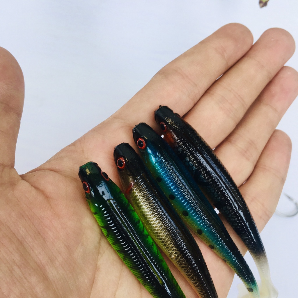 Combo mồi mềm NFF đủ màu và lưỡi câu mồi mềm AR15 cam kết chính hãng phukiencaulure25