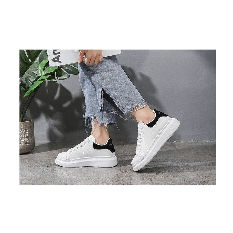 Giày Sneaker nam nữ gót đen sinh viên Alex-MC đế cao ( 5cm ) Cao cấp MC 54 Shalla {ảnh thật}
