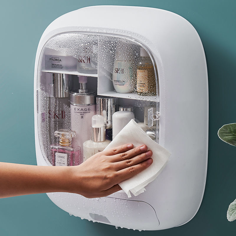 Tủ Đựng Mỹ Phẩm Treo Tường Không Đục Lỗ Công Suất Lớn Chống Bụi Cho Phòng Tắm | BigBuy360 - bigbuy360.vn