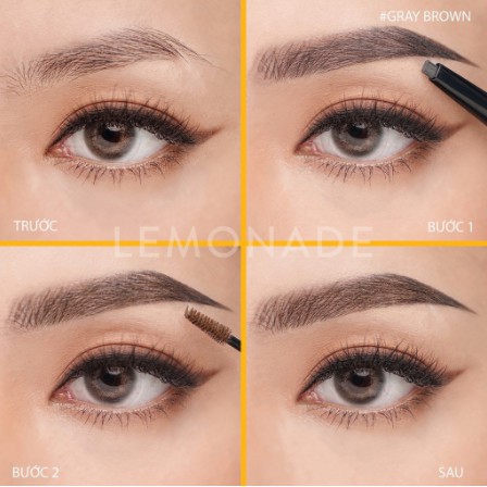 [Mã 254FMCGSALE giảm 8% đơn 500K] Chì kẻ mày 2 đầu Lemonade Want It Got It Dual Eyebrow 2.75g